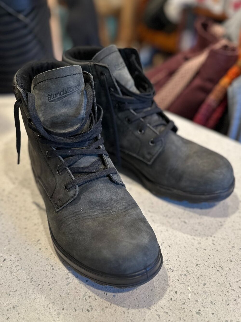 Blundstones Size 9 women Dark Grey leather
